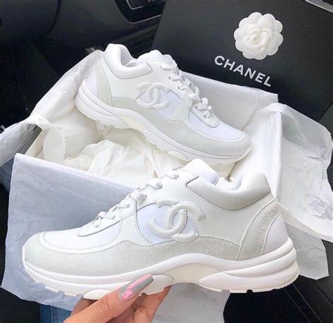 chanel triple white sneaker|chanel white sneakers platform.